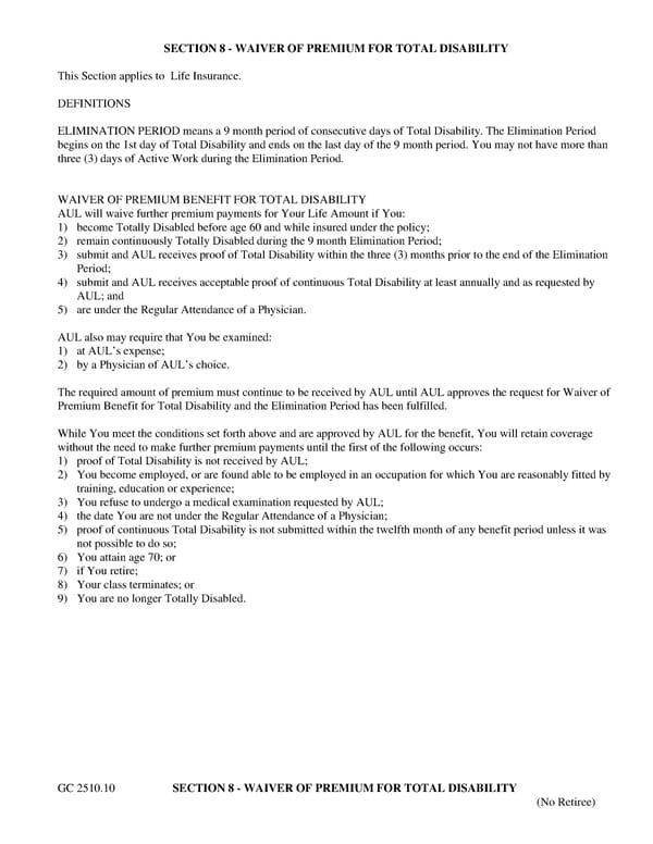 Certificate of Insurance: Class 7 - Page 16