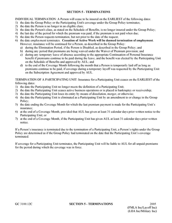 Certificate of Insurance for Group Long Term Disability Income Insurance - Page 19