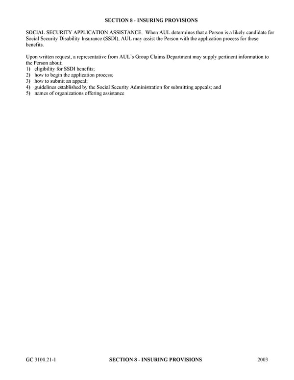 Certificate of Insurance for Group Long Term Disability Income Insurance - Page 35