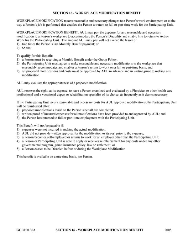 Certificate of Insurance for Group Long Term Disability Income Insurance - Page 49