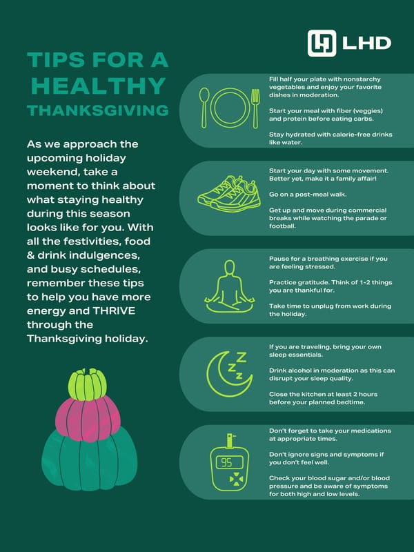 Tips for a Healthy Thanksgiving - Page 1