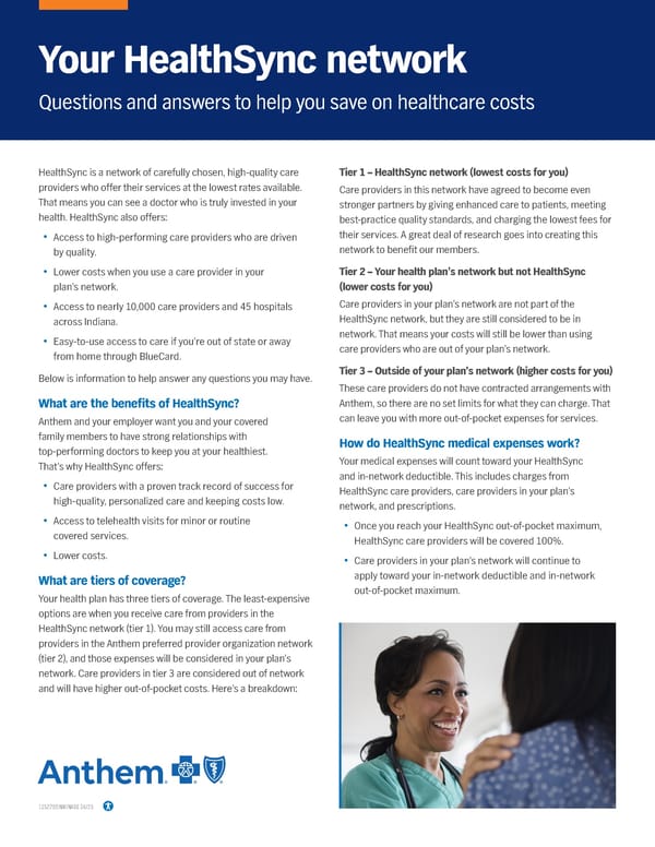 Understanding Your HealthSync Network - Page 1