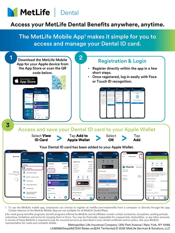 Accessing MetLife Dental Benefits via Mobile App - Page 1