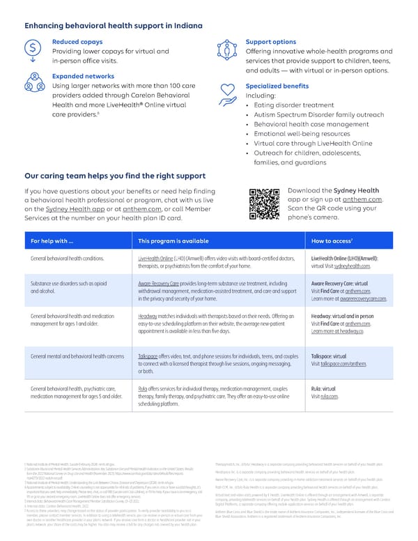 Anthem Behavioral Health Services Overview - Page 2
