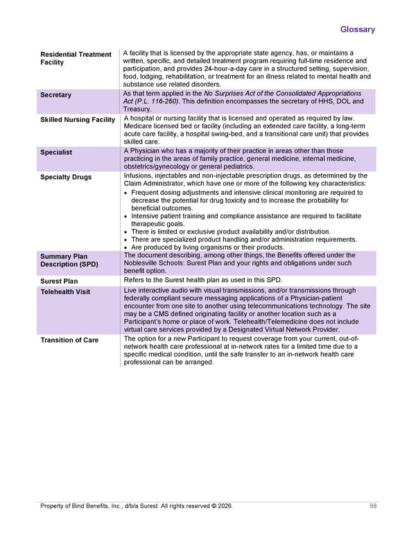 [Surest] Medical Plan Summary - Page 100