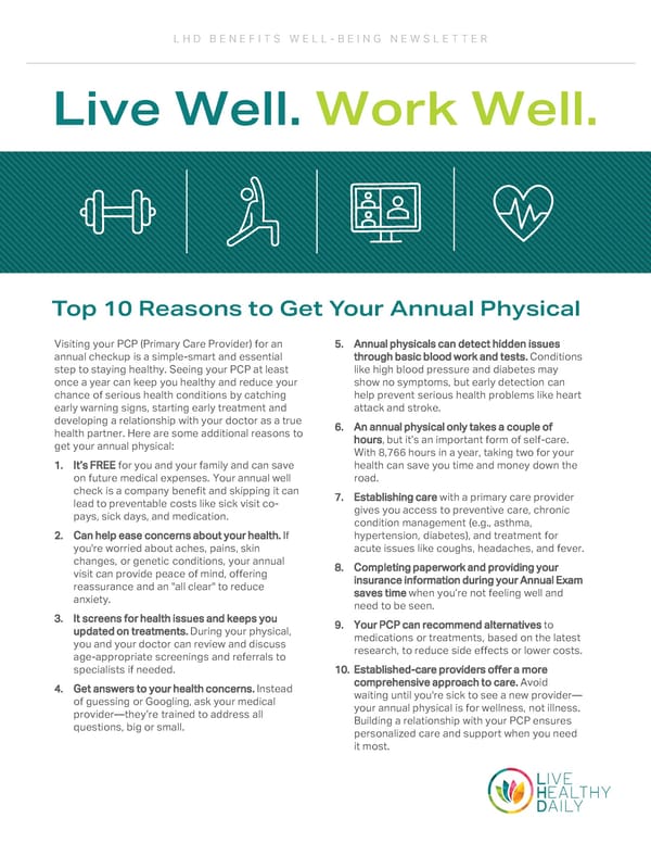 Top 10 Reasons to Get Your Annual Physical - Page 1