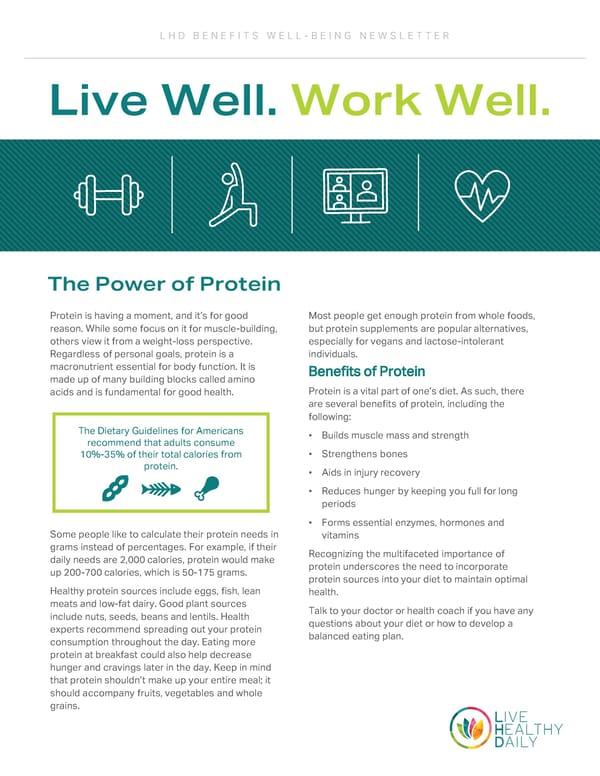The Power of Protein: Maximizing Health Benefits - Page 1