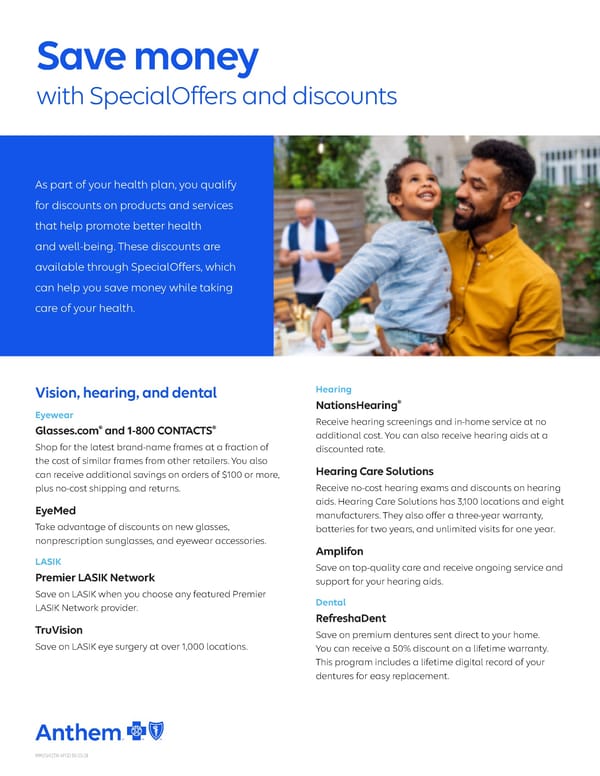 SpecialOffers and Discounts for Health Plans - Page 1