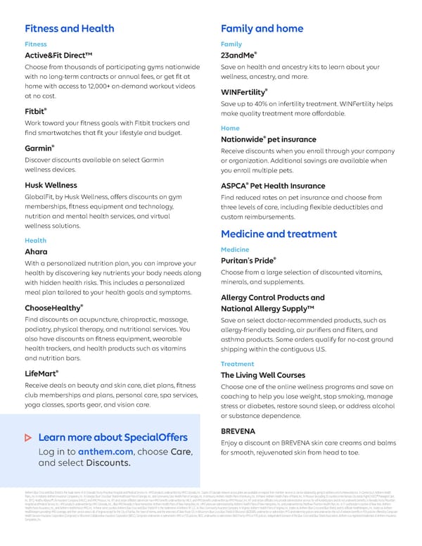 SpecialOffers and Discounts for Health Plans - Page 2