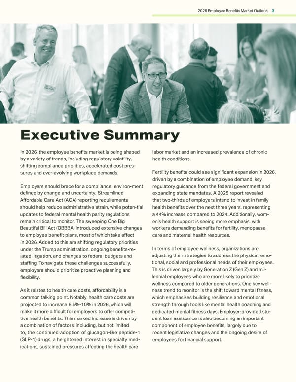 2026 Employee Benefits Market Outlook - Page 3