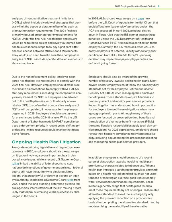 2026 Employee Benefits Market Outlook - Page 6