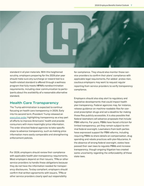 2026 Employee Benefits Market Outlook - Page 7