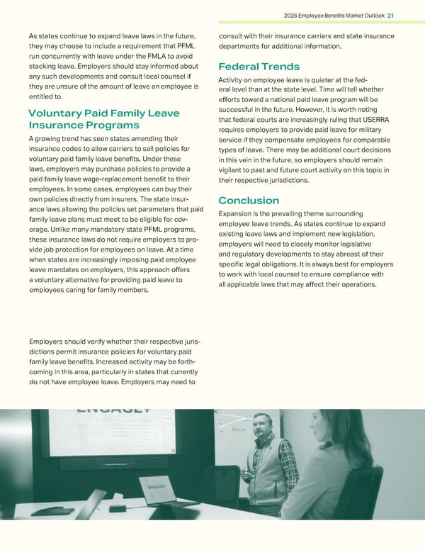 2026 Employee Benefits Market Outlook - Page 21