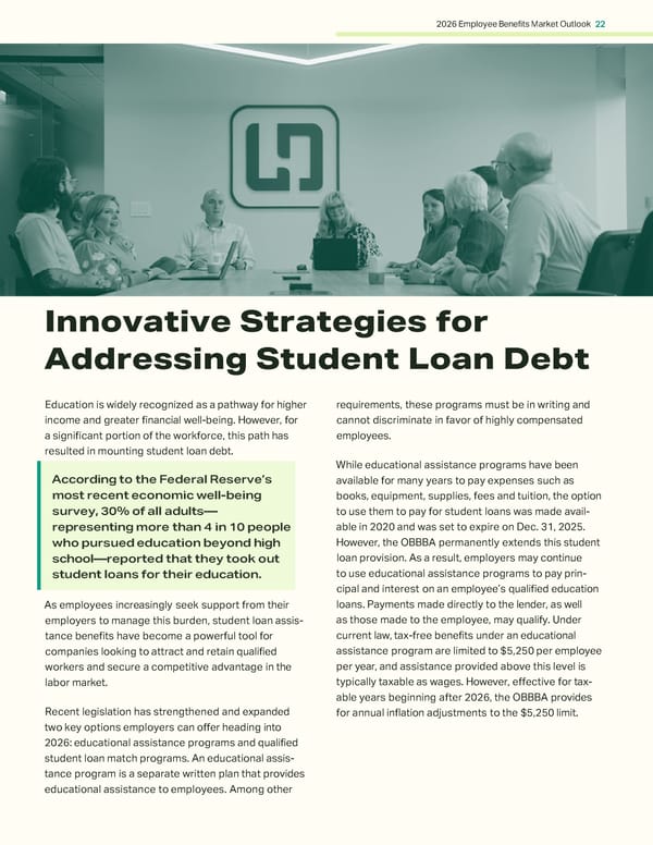 2026 Employee Benefits Market Outlook - Page 22