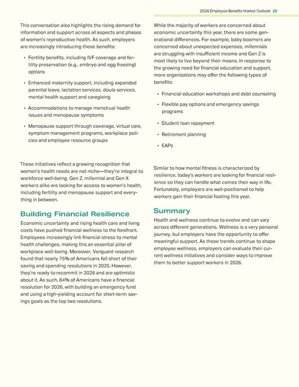 2026 Employee Benefits Market Outlook - Page 29