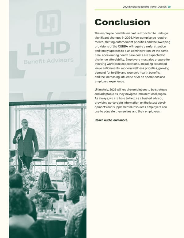 2026 Employee Benefits Market Outlook - Page 30