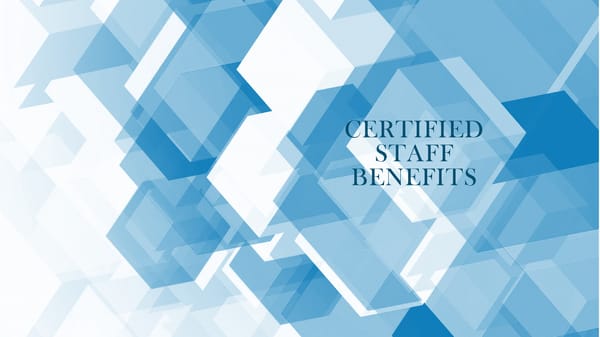 Certified Staff Benefits - Page 1