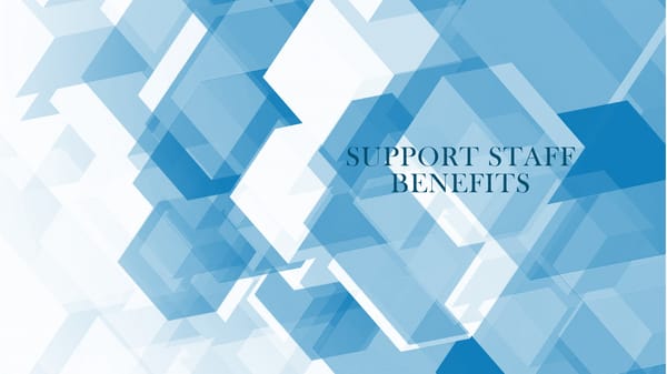Support Staff Benefits - Page 1