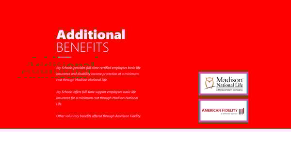 Jay School Corporation Benefits Plan Overview - Page 21