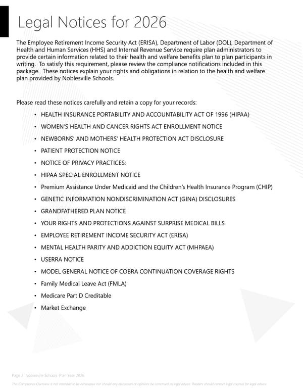 Noblesville Schools 2026 Compliance Guide - Page 2