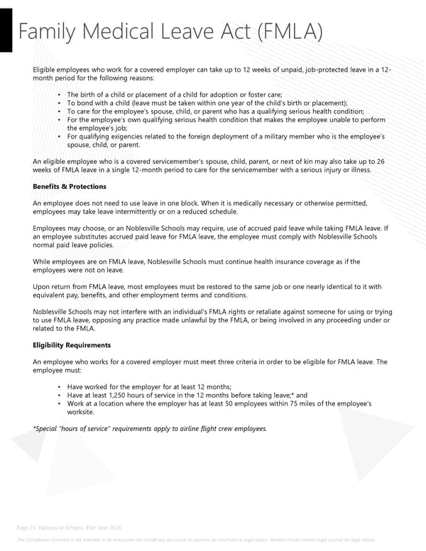 Noblesville Schools 2026 Compliance Guide - Page 24