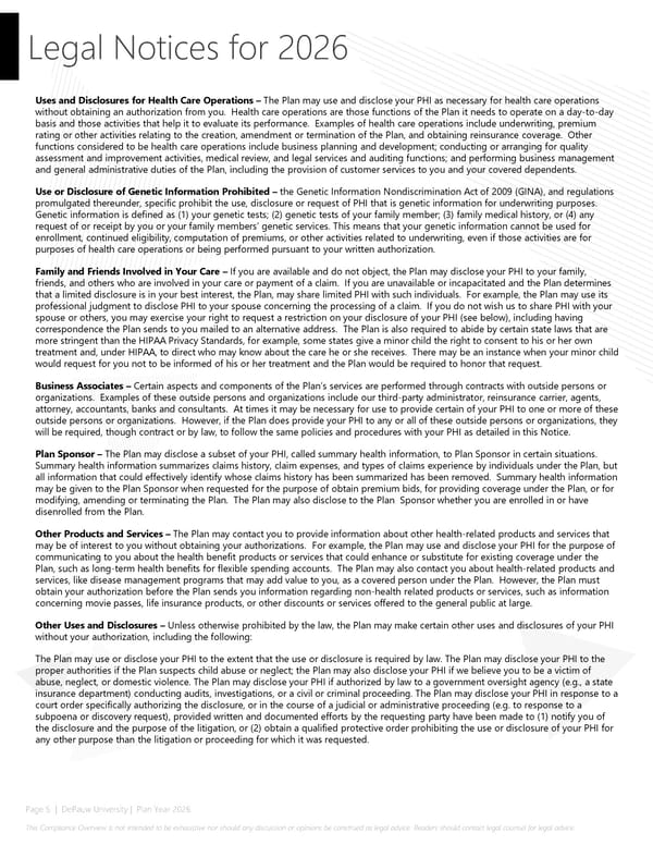 2026 Compliance Guide - DePauw University - Page 5