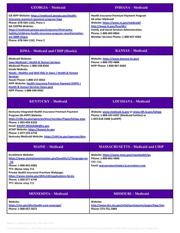 2026 Compliance Guide - DePauw University - Page 10