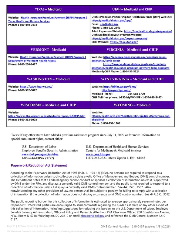 2026 Compliance Guide - DePauw University - Page 12