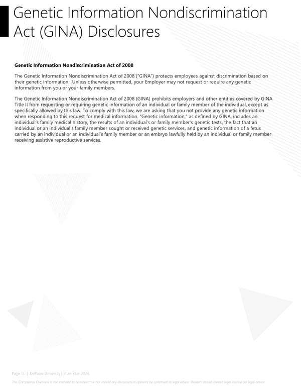 2026 Compliance Guide - DePauw University - Page 13