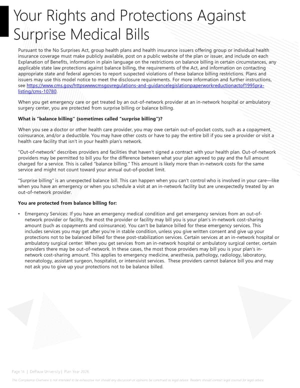 2026 Compliance Guide - DePauw University - Page 14