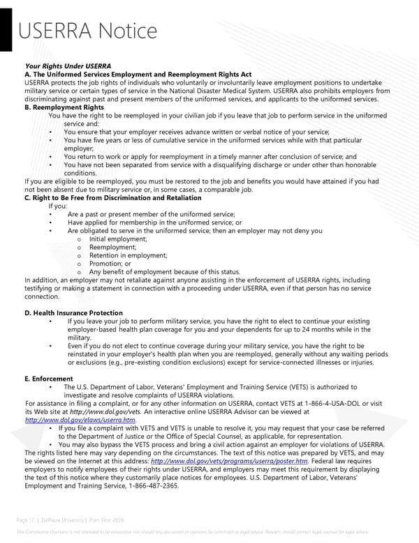 2026 Compliance Guide - DePauw University - Page 17