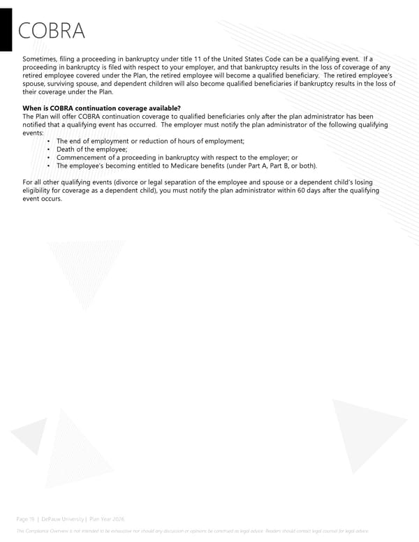 2026 Compliance Guide - DePauw University - Page 19