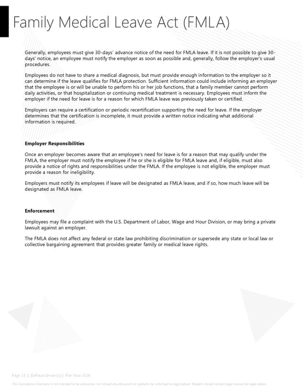 2026 Compliance Guide - DePauw University - Page 23