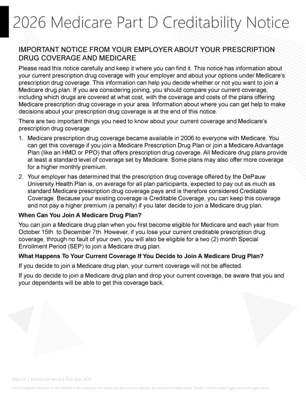 2026 Compliance Guide - DePauw University - Page 24