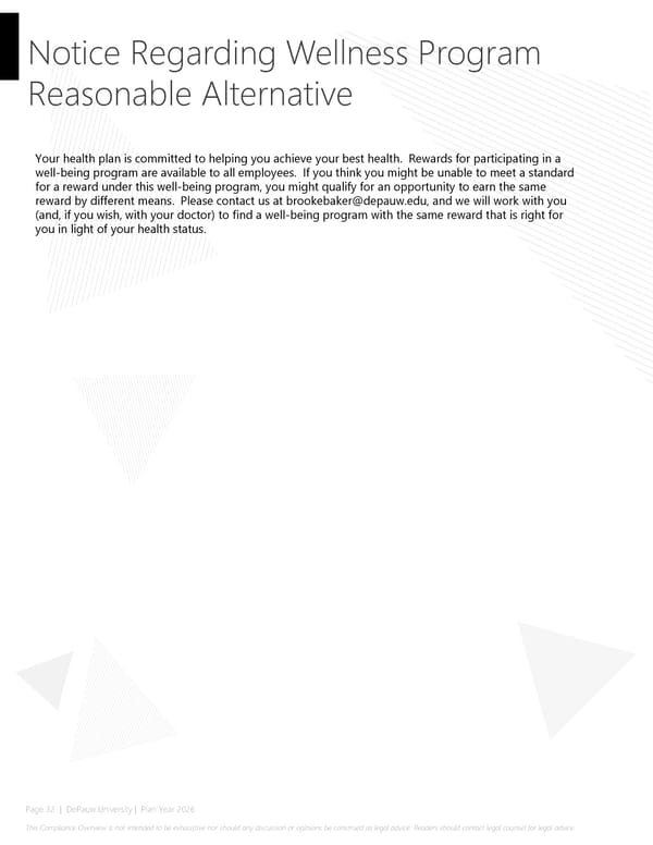 2026 Compliance Guide - DePauw University - Page 32