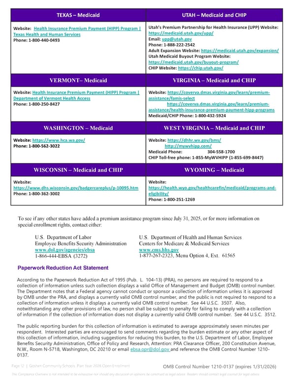 2026 Compliance Guide for Goshen Community Schools - Page 12