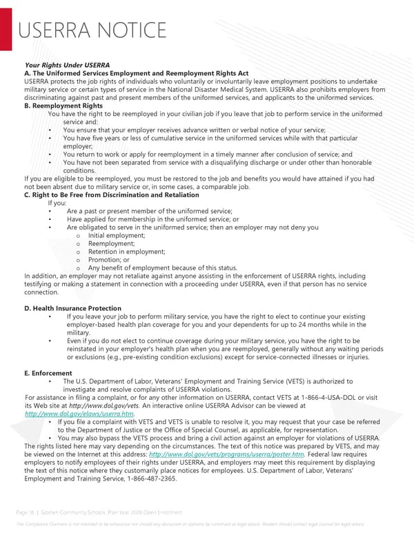 2026 Compliance Guide for Goshen Community Schools - Page 18
