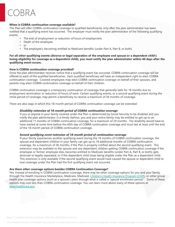 2026 Compliance Guide for Goshen Community Schools - Page 21