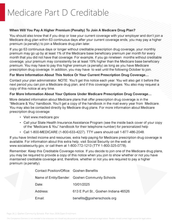 2026 Compliance Guide for Goshen Community Schools - Page 26