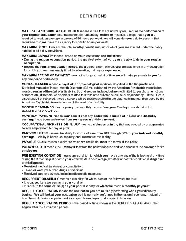 Monthly Disability Income Insurance Plan for Noblesville Schools - Page 9