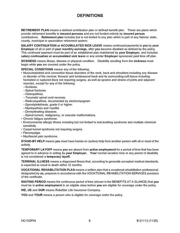 Monthly Disability Income Insurance Plan for Noblesville Schools - Page 10