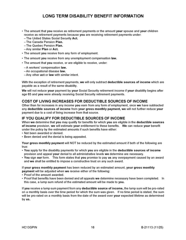 Monthly Disability Income Insurance Plan for Noblesville Schools - Page 17