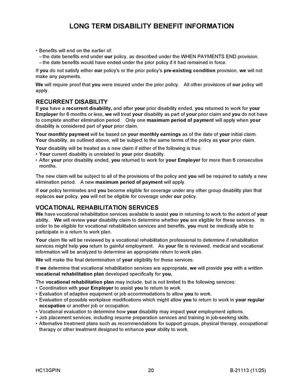 Monthly Disability Income Insurance Plan for Noblesville Schools - Page 21