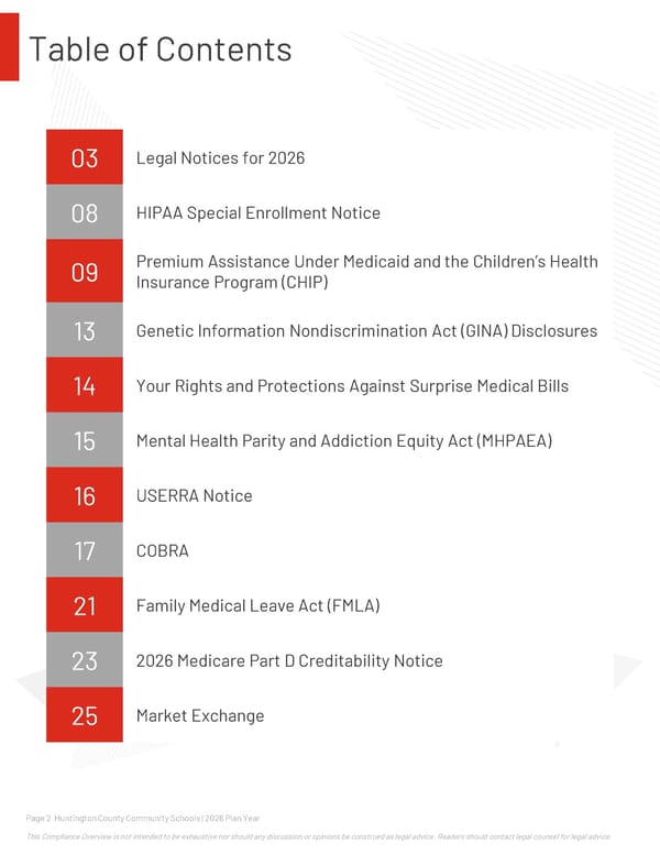 2026 Compliance Guide for Huntington County Community Schools - Page 2