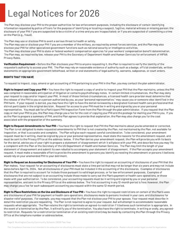 2026 Compliance Guide for Huntington County Community Schools - Page 6