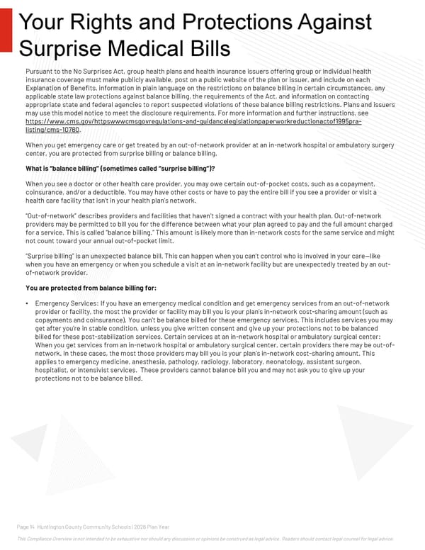 2026 Compliance Guide for Huntington County Community Schools - Page 14