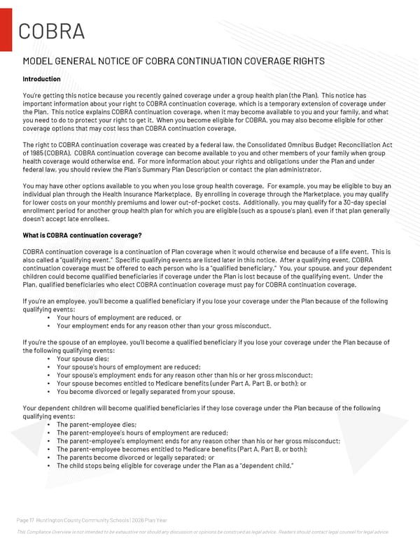 2026 Compliance Guide for Huntington County Community Schools - Page 17