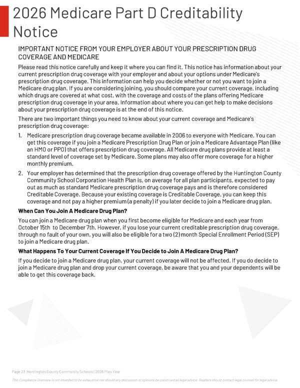 2026 Compliance Guide for Huntington County Community Schools - Page 23