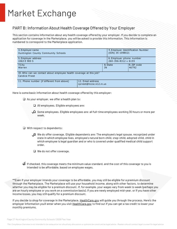 2026 Compliance Guide for Huntington County Community Schools - Page 27