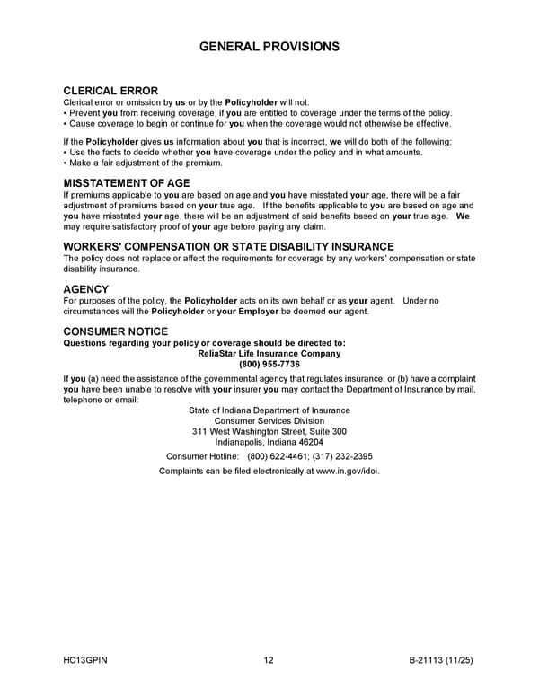 Monthly Disability Income Insurance Plan for Noblesville Schools - Page 13